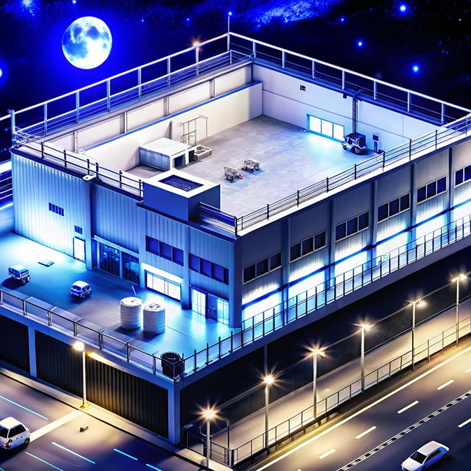 Цветное ночное  изображение