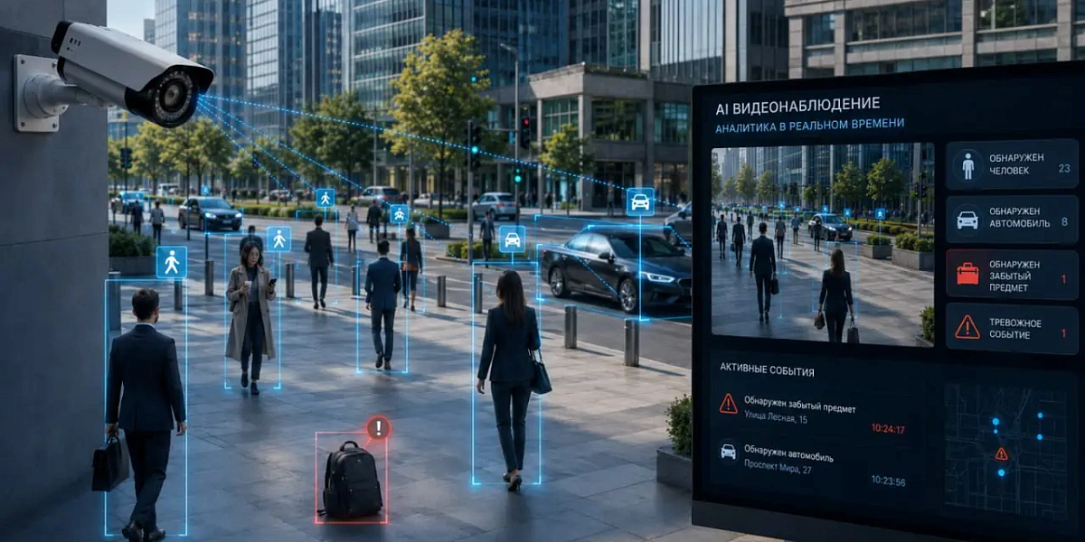 Принцип работы AI в видеонаблюдении